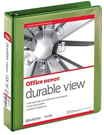 1.5'' VIEW BINDER- RR- LT. GREEN