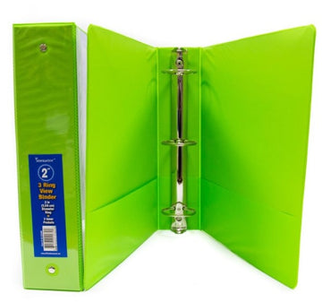 2'' CLEARVIEW RR BINDER- LIME GREEN