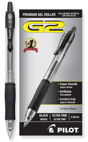 Pilot G-TEC-C Ultra Fine Black Pens 2PK