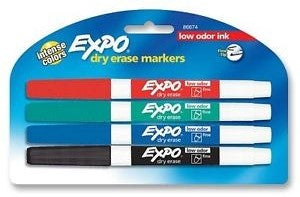 4 COLOR FINE EXPO MRKR LOW ODO