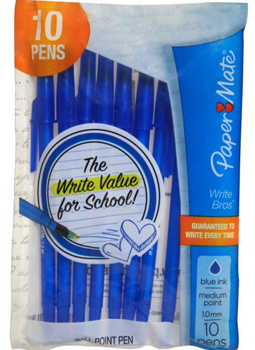 BLUE 10 PK. MED. WRITE BROS